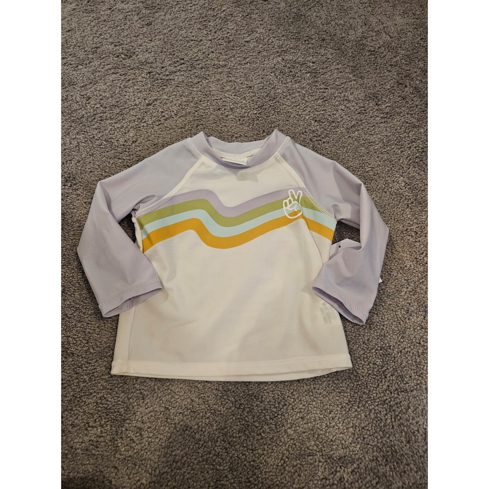 Little co baby boy swim rash guard 18 mos